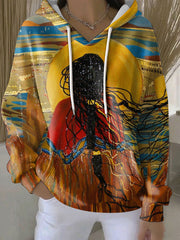 Women's indigenous art hoodie