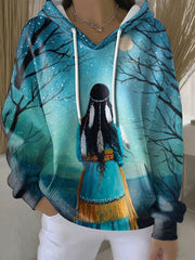 Women's indigenous art hoodie