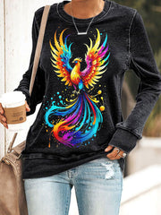Women's Indigenous Art Print Sweatshirts
