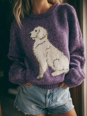 Women's Cute Dog Sweater