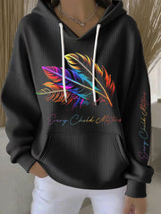 Women's Every Child Matters Indigenous Feather Hoodies