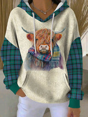 Women's Scarf Highland Cow Hoodie
