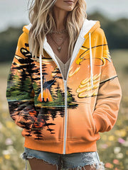 Women's orange shirt day coats