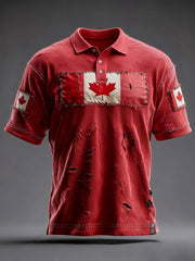 Men's Canada Print Casual Top