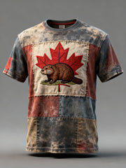 Men's Canada Print Casual T-shirt