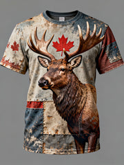 Men's Canada Print Casual T-shirt