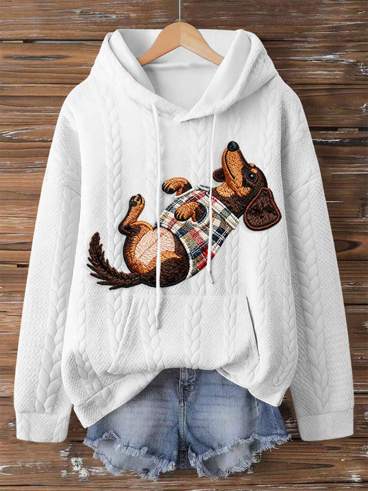 Women's Dog Art Print hoodie