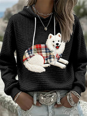 Women's Dog Art Print Hoodie