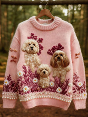 Women's Cute Dogs Print Tops