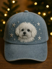 Unisex Dog Art Print Hat