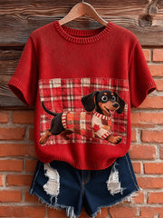 Women's Dachshund Print Tops