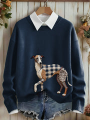 Women's Dog Art Sweater
