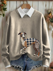 Women's Dog Art Sweater