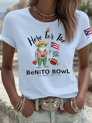 Women's Here For The Benito Bowl Iron On Short Sleeve T-Shirt