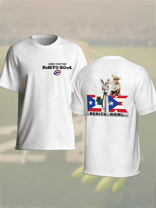 Unisex Bunny Football Music Lover Printed T-shirt