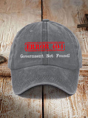 Error 404 Government Not Found Unisex Hats