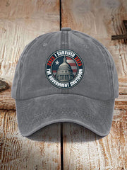I Survived 2025 The Government Shutdown Neutral Hats
