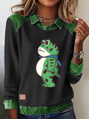 Women‘s Portland Frog Resist Printed Long Sleeve Shirt