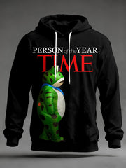 Men's Polish Frog Person of The Year Print Hoodie