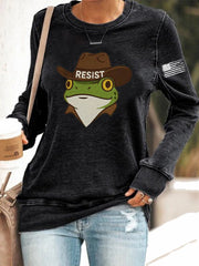 Women's Frog Resist Printed Sweatshirt