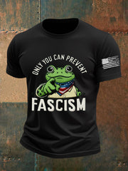 Men's Only You Can Prevent Fascism Printed T-shirt
