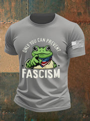 Men's Only You Can Prevent Fascism Printed T-shirt