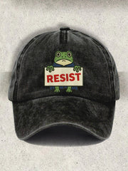 Unisex Resort FDT Polish Frog Print Cap