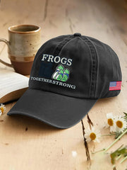 Resist Frog Printed Casual Unisex Hat