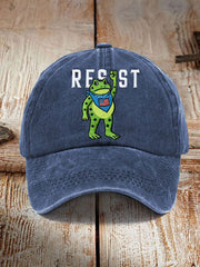 Unisex Portland Frog Resist Print Hat