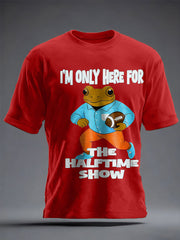 Unisex Bunny Football Music Lover Printed T-shirt