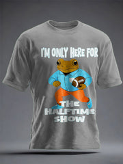 Unisex Bunny Football Music Lover Printed T-shirt