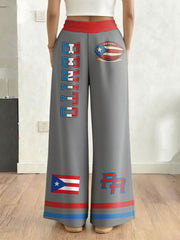 Women's Bunny Football Music Lover Printed Pants