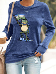 Women's Resist Portland Frog Print Sweatshirt