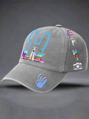 Unisex Bunny Music Football Lover Printed Hat