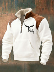 Men's Vintage Western Paisley Printed Casual Sweatshirt