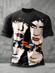 Men's Rock Band Printed T-shirt