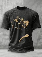 Men's Rock Band Printed T-shirt