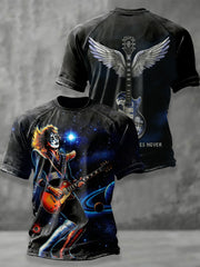 Men's Rock Band Printed T-shirt