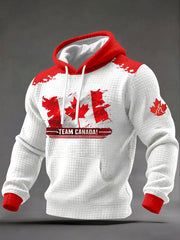 Men's Canada 2026 Printed Casual Hoodie