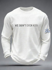 Men's Hockey Waffle Print Casual T-Shirt