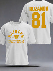 Men's Hockey Print Casual T-shirt