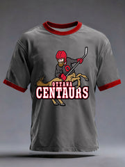 Men's Hockey Print Casual T-shirt