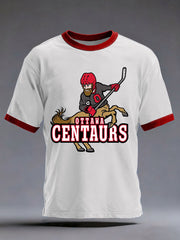 Men's Hockey Print Casual T-shirt