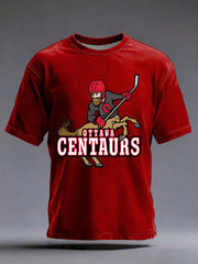 Men's Hockey Print Casual T-shirt