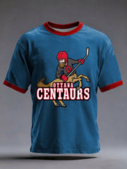 Men's Hockey Print Casual T-shirt