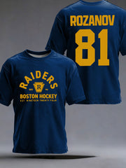 Men's Hockey Print Casual T-shirt