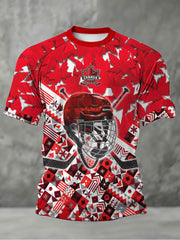 Men's Canada Hockey Printed Casual T-Shirt