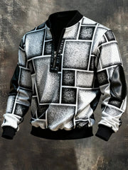 Men's Retro Casual Printed Sweatshirt