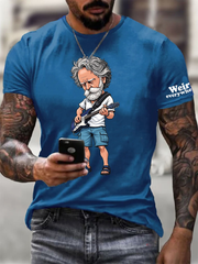 Men's RIP Bob Weir Weir Everywhere Short-sleeved T-shirt