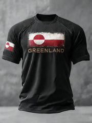 Men's Greenland Printed Casual T-Shirt
